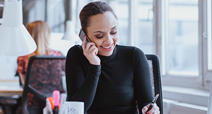 Woman on the Phone